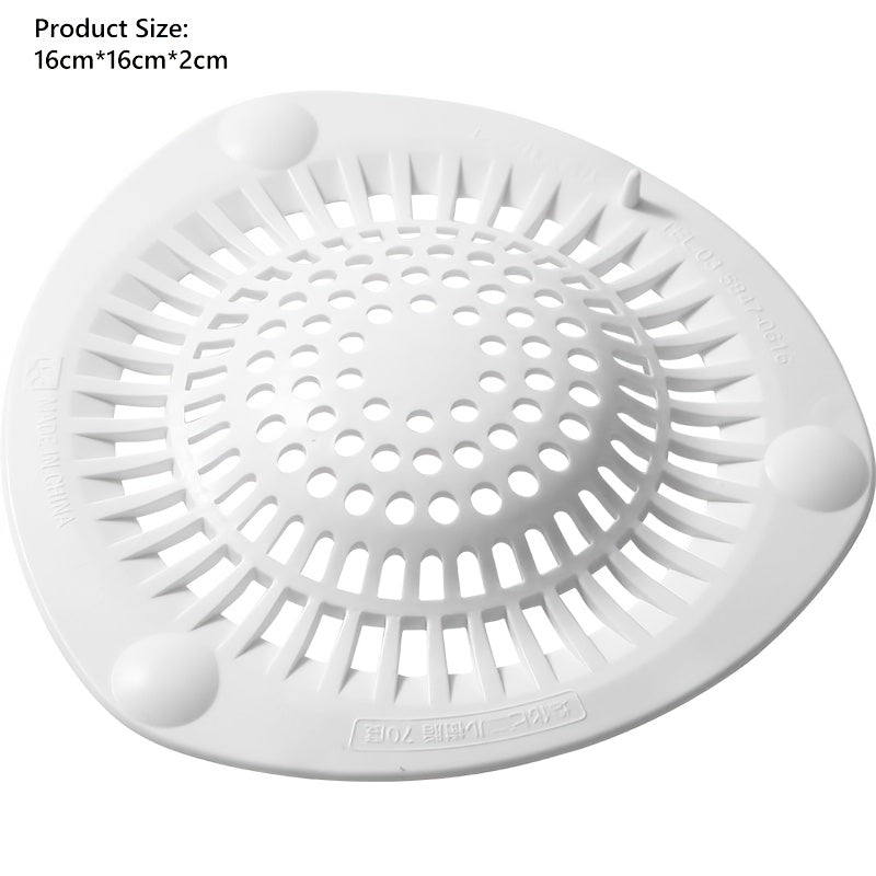 1pc Silicone Hair Catcher Shower Drain Cover - Effective Clog Prevention, Easy to Clean, Long-Lasting Deodorizing Filter for Kitchen and Bathroom Sinks, Bathtubs, Bathroom Essentials | Round Drain Cover | Silicone Construction