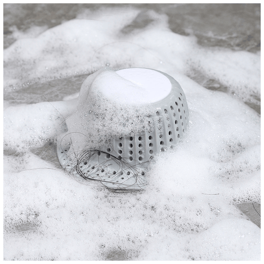 Universal Silicone Drain Hair Catcher - Flexible Bathroom Sink Cover for Pop-Up & Standard Drains, Leak-Proof Design