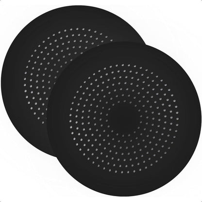 2 Pack Shower Drain Hair Catcher Silicone Drain Cover with Suction Cup Shower Drain Protector Drain Strainer Hair Stopper for Kitchen Bathroom Bathtub Sink New Black 2Pack